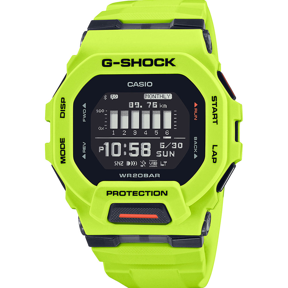 G Shock GBD200 9D G Squad Bluetooth Smartwatch with Step Counter & Heart Rate Monitor - Fitness Tracker for Running, Cycling & Outdoor Sports