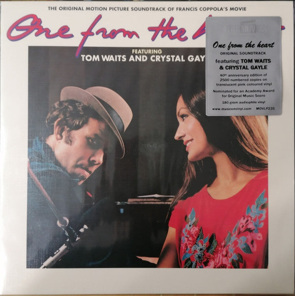 Tom Waits & Crystal Gayle - One From The Heart Original Motion Picture Soundtrack LP Album Limited Numbered Reissue Mint Condition - Perfect for Movie Lovers & Vinyl Collectors