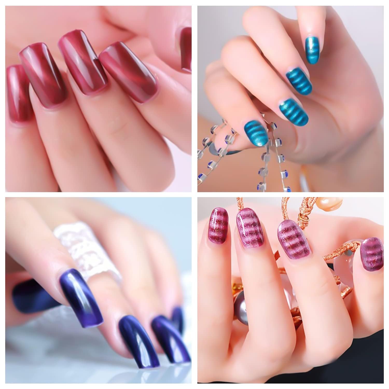 Double Head Magnet Stick for 3D Magnetic Cat Eye Gel Nail Polish - Professional Nail Art Manicure Tool (1-Piece) - Perfect for Salon & Home Nail Designs