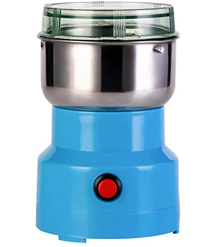 Premium Electric Coffee Grinder - Stainless Steel Blade Spice & Nut Grinder for Coffee Beans, Pepper, Salt & Herbs | Multifunctional Kitchen Blender for Home & Commercial Use | Perfect for Espresso, French Press & Cold Brew (Blue)