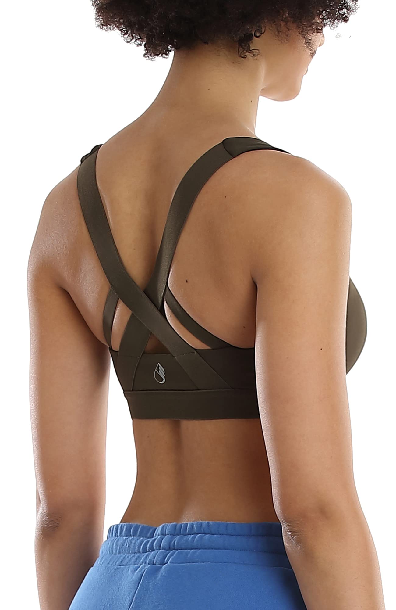 Icyzone Women's Workout Yoga Clothes - Activewear Racerback Strappy Sports Bras for Yoga, Gym & Running | Breathable & Supportive Fitness Wear