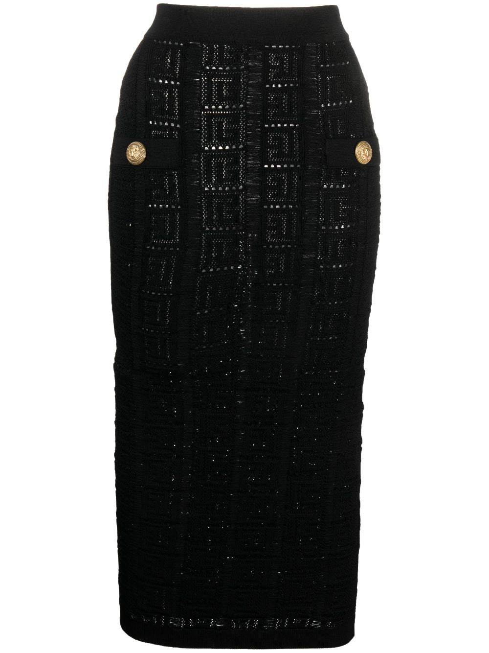Balmain Black Skirts for Women - Elegant High Waist A-Line Mini Skirt | Perfect for Parties, Dates & Night Out