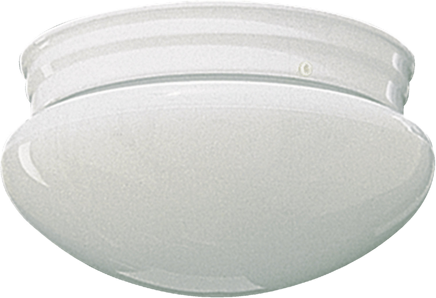 3015 Plain Mushrooms Two-Light Ceiling Mount in White - Perfect for Bedroom, Living Room & Kitchen Lighting