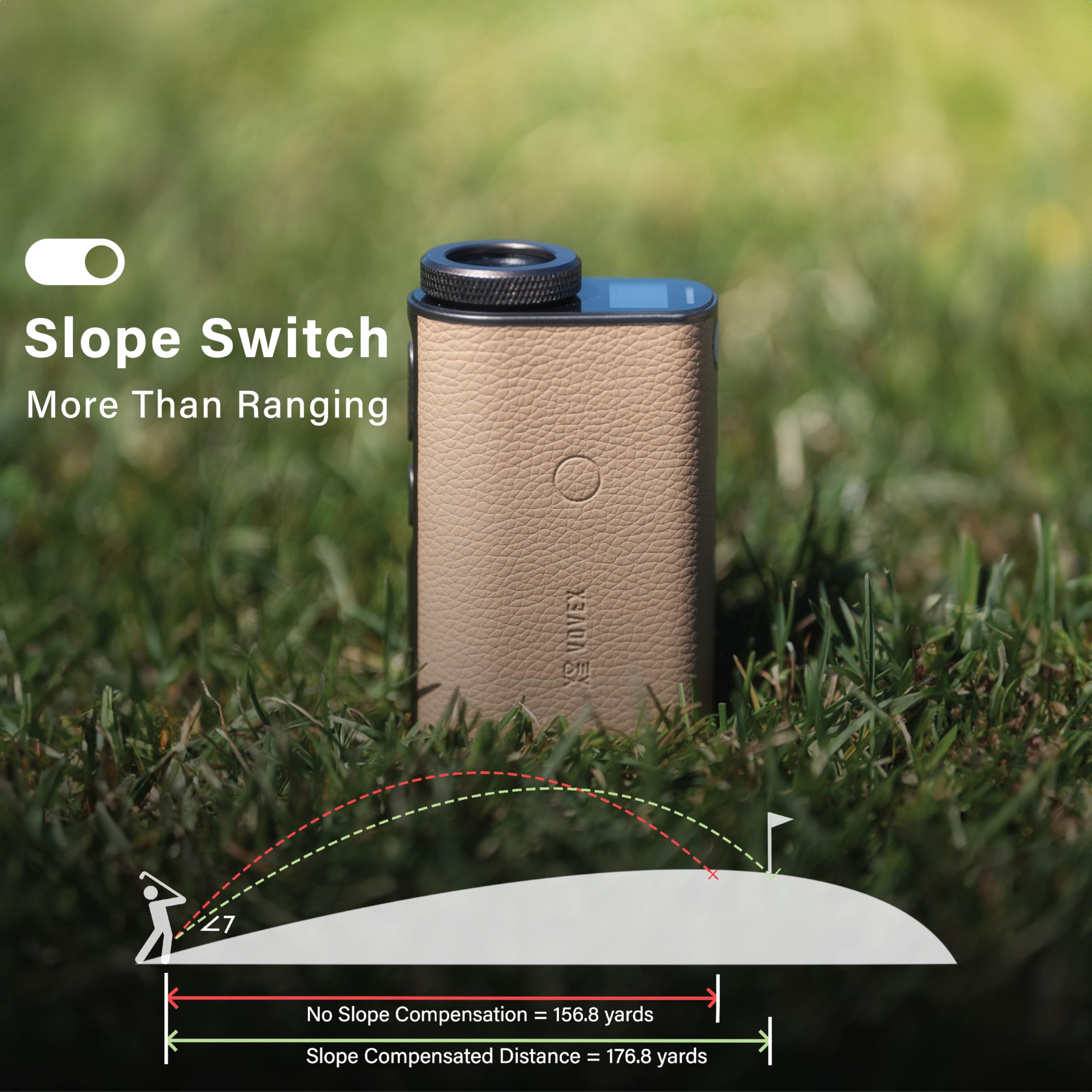 VOVEX Bloom Series 1 Golf Rangefinder with Slope - 1000 Yards Laser Distance Finder, 6X Magnification & Fast Flag Lock Vibration - Rechargeable with Magnetic Stripe - Perfect for Golf Tournaments, Practice & Hunting Accessories