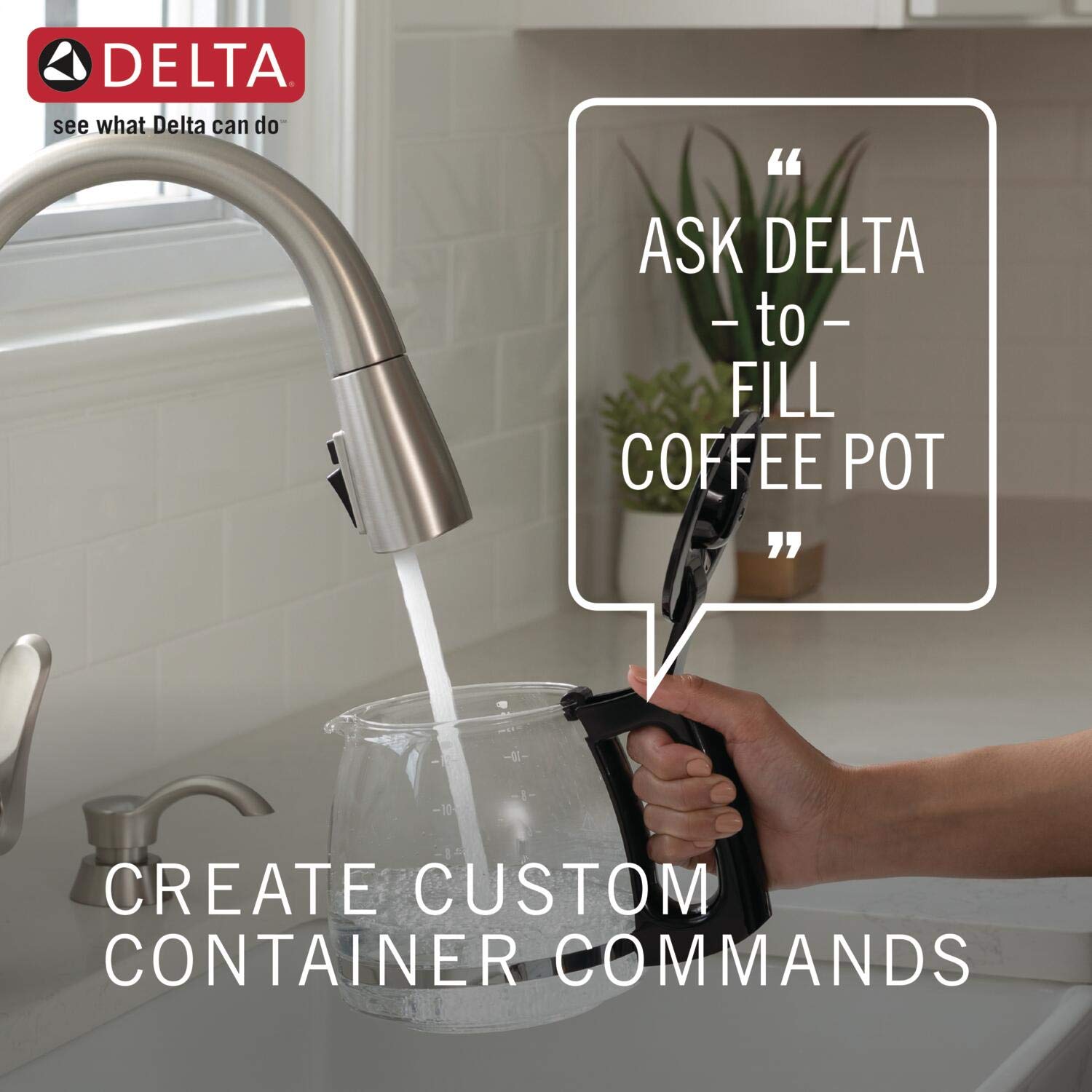 Delta Faucet Trinsic Pro VoiceIQ Smart Kitchen Sink Faucet - Black Stainless, Single-Handle Pull-Down Sprayer with Alexa & Google Assistant Voice Control | Perfect for Modern Smart Homes & Hands-Free Cooking