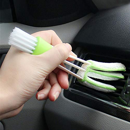 Premium Car Cleaning Brush with Wooden Handle - Wild Boar Bristles & Wire Hair - Perfect for Auto Detailing, Interior & Exterior Cleaning