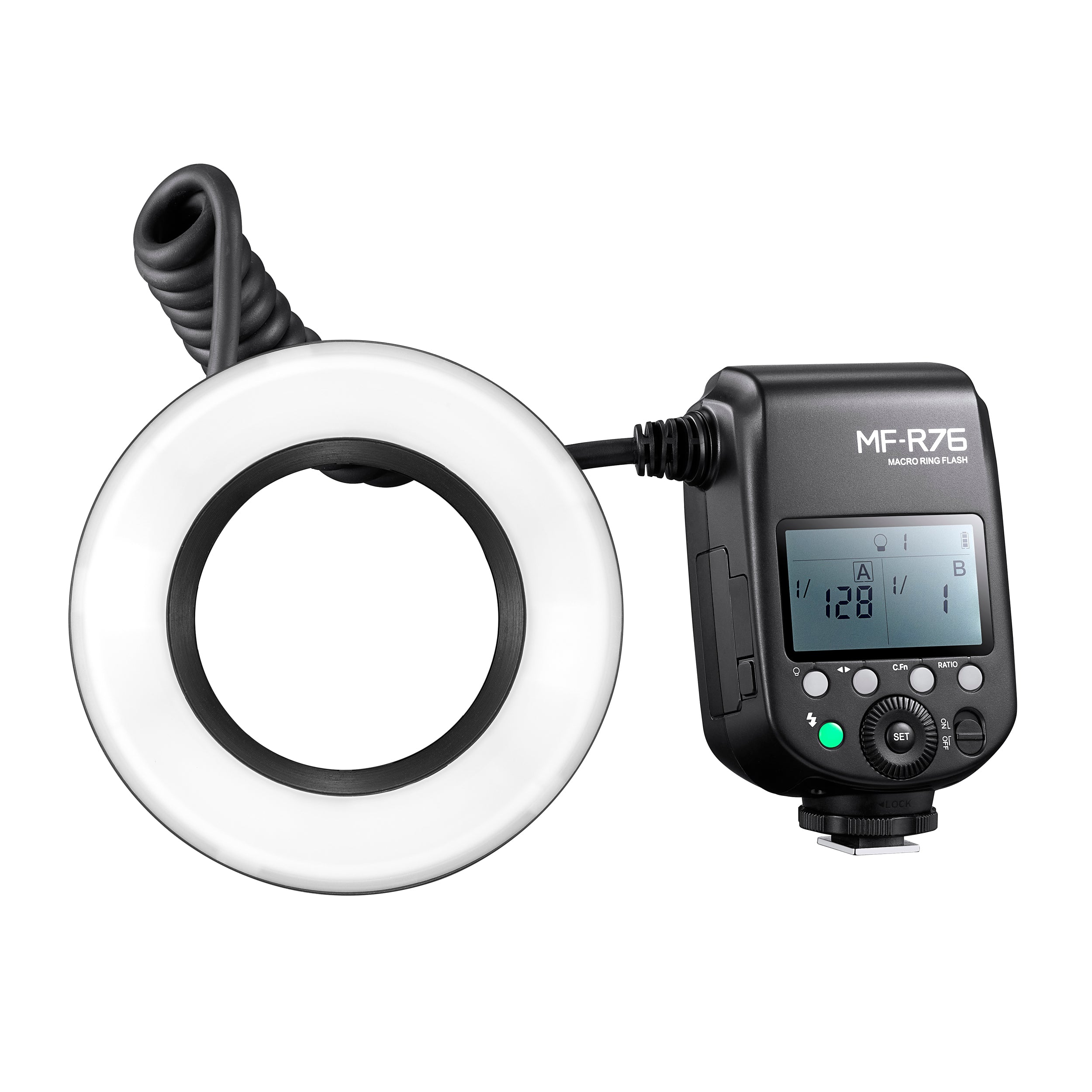 MF R76 On-Camera Macro Photography Ring Flash - Perfect for Jewelry, Watch & Close-Up Product Photography | DSLR & Mirrorless Camera Compatible