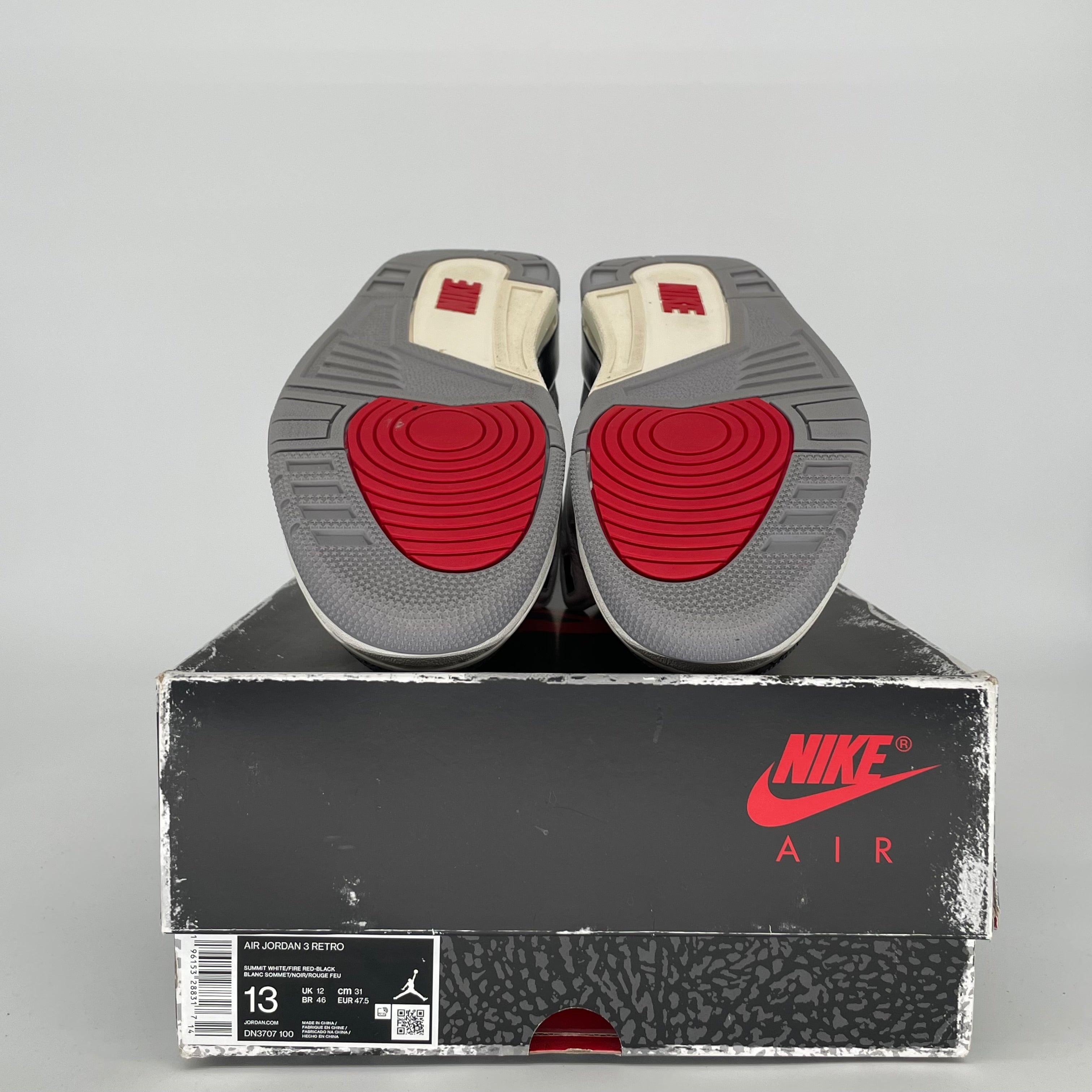 Original Air Jordan 3 White Cement Reimagined Men's Basketball Shoes Size 13 DN3707 - Retro Sneakers for Casual Wear, Street Fashion & Sneaker Collectors
