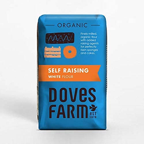Doves Farm Gluten Free White Self-Raising Flour Blend - 1Kg (Pack of 5) | All-Purpose Baking Flour for Cakes, Bread & Pastries | Perfect for Gluten-Free & Celiac Diet Baking Needs