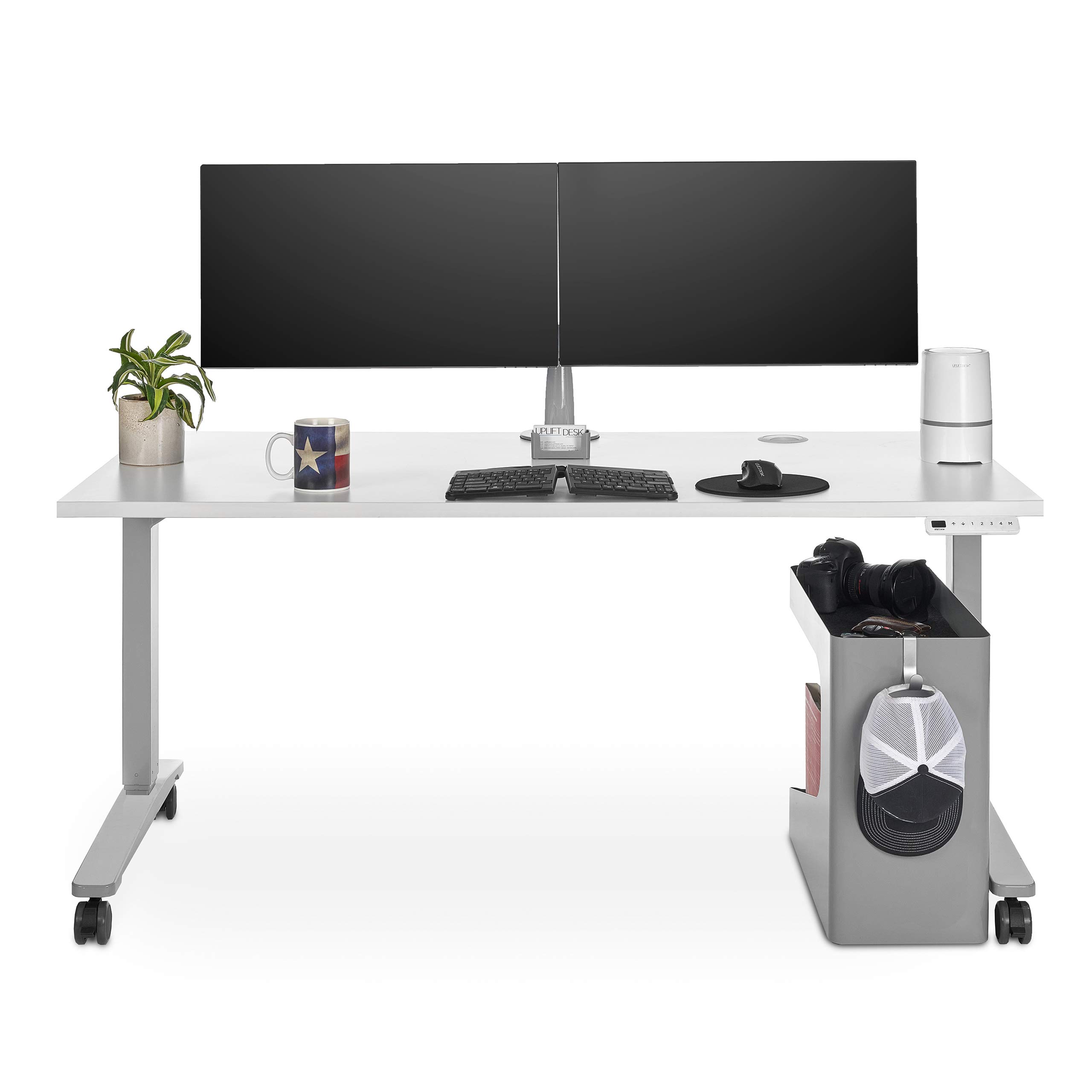 UPLIFT Desk Mobile Storage Caddy Organizer - Black Rolling File Cart with Wheels for Office, Home, or Classroom Organization | Perfect for Office Supplies, Books, and Documents