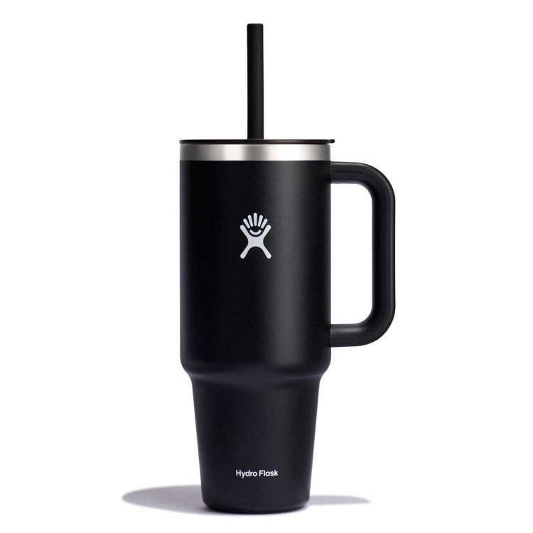 40 oz Insulated Stainless Steel Travel Tumbler with Lid & Straw - Leakproof & Sweatproof - Keeps Drinks Hot/Cold for Hours - Perfect for Commuting, Camping & Outdoor Adventures