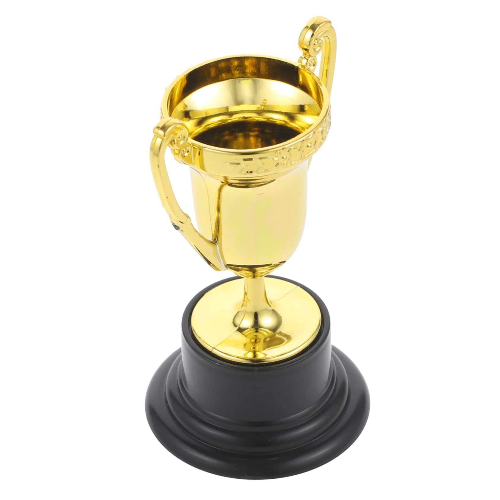 50 Pcs Mini Trophy Awards - Small Plastic Gold Baseball Trophies for Kids Party Favors, Classroom Rewards & Sports Events - Reusable Tiny Prizes for Achievements & Recognition
