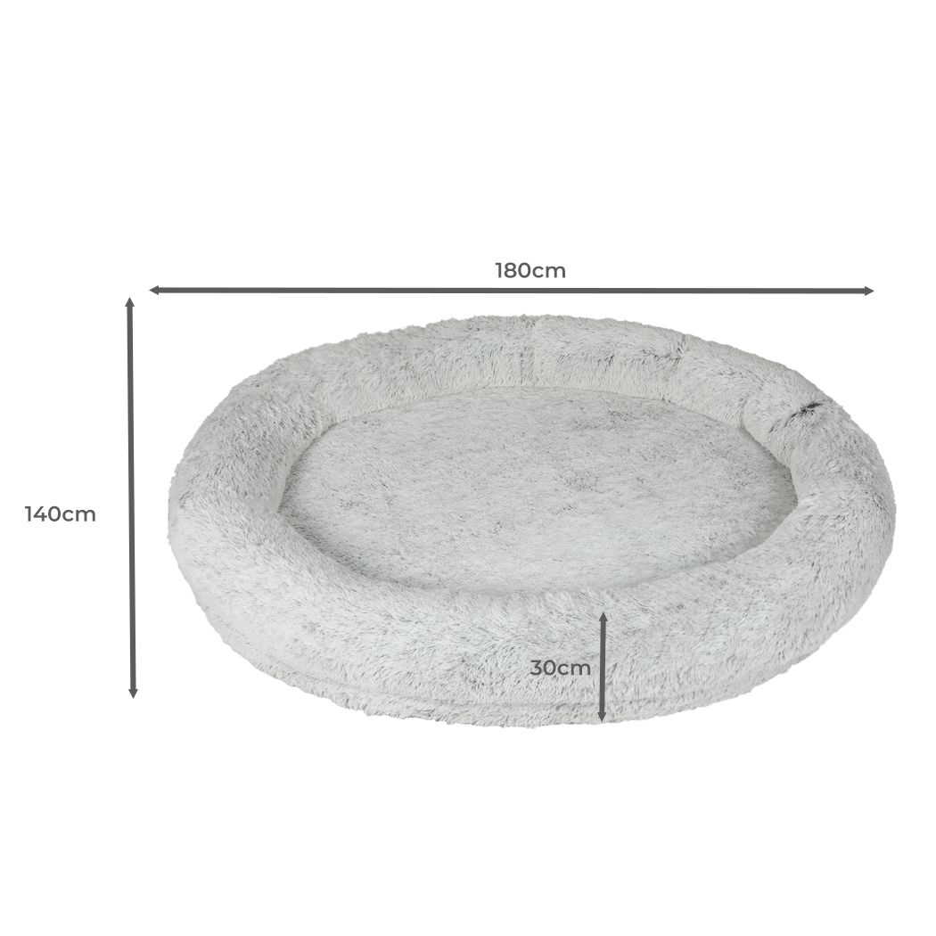 TheNapBed 1.8m Human Size Memory Foam Pet Bed - Orthopedic Support for Large Dogs & Cats - Perfect for Calming Anxiety & Joint Pain Relief - Great for Living Room, Bedroom or Crate Use