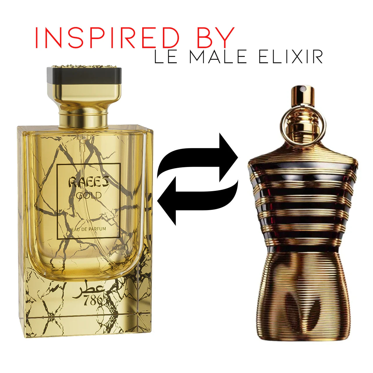 786 Raees Gold 3.4 oz Eau de Parfum for Men - Luxury Long Lasting Fragrance for Date Night & Special Occasions