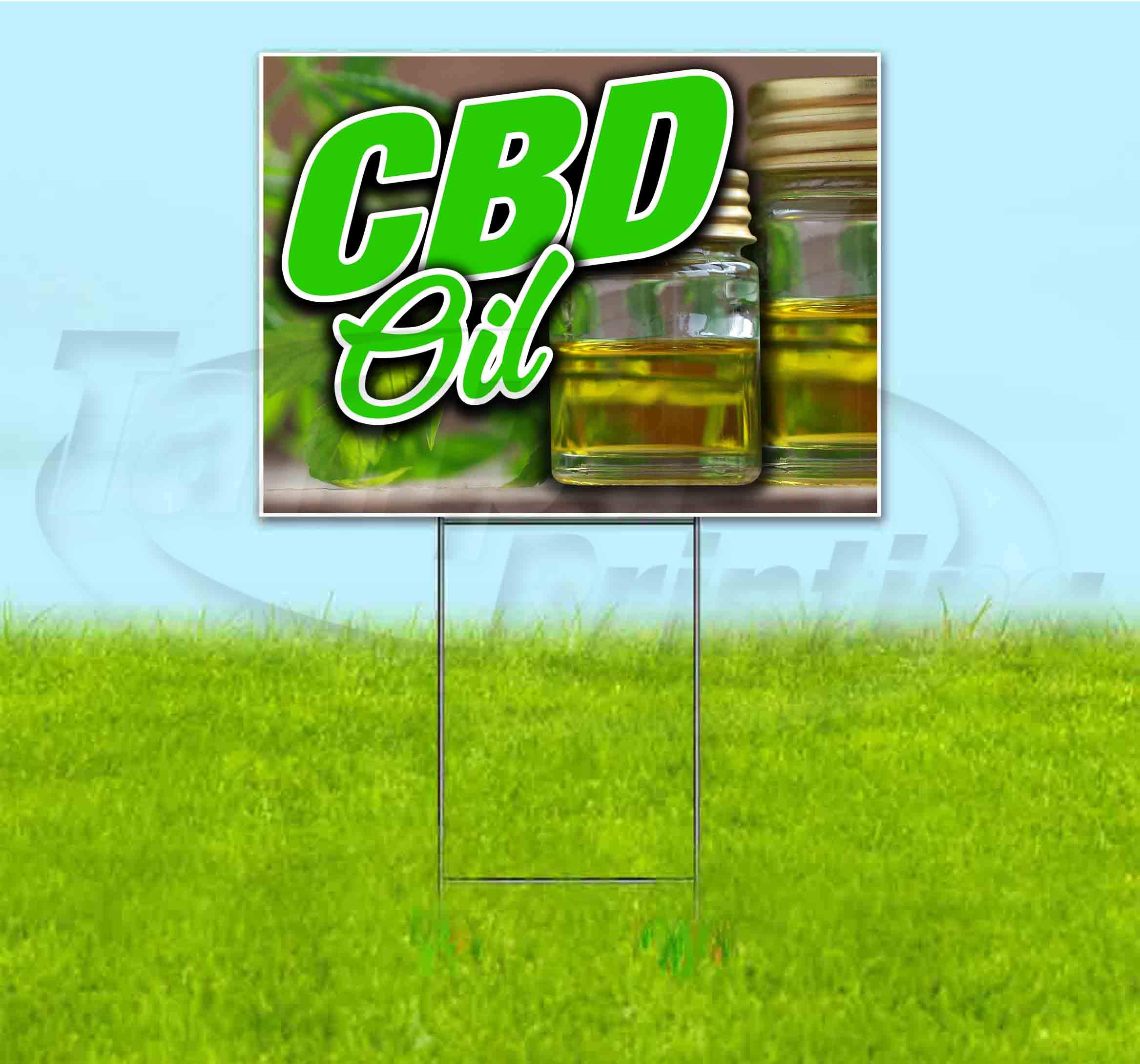 Premium CBD Oil Yard Sign (18