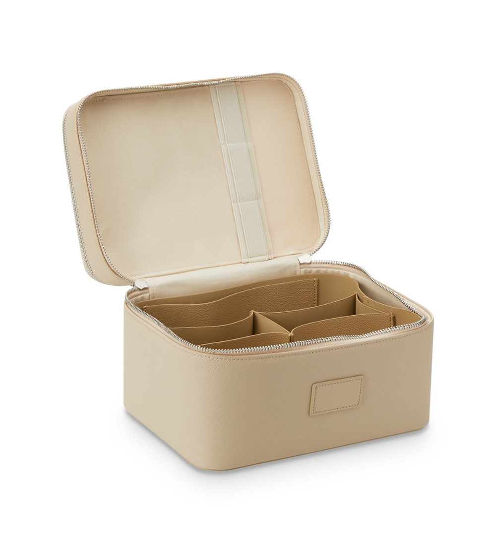 Duo Vanity Case - Travel Makeup Organizer with Mirror, Perfect for Women's Cosmetic Storage & On-the-Go Beauty Essentials | Ideal for Home, Office & Vacation Use