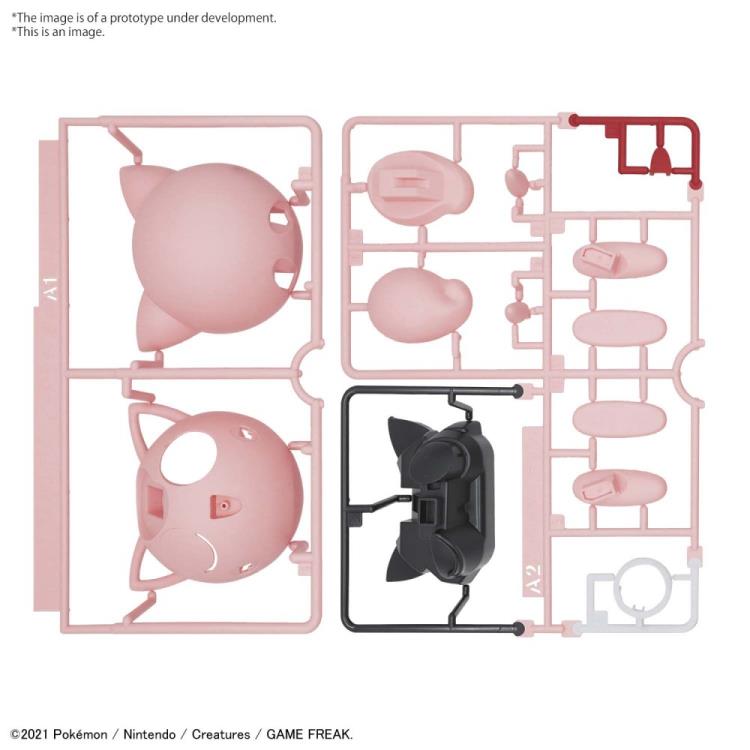 Bandai Quick Model #09 Pokemon Jigglypuff / Rondoudou Model Kit - Easy Snap-Together Building Toy for Kids & Collectors - Perfect for Gifts, Display, and Pokemon Themed Room Decor