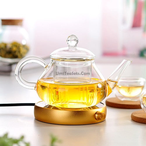 Premium Electric Tea Kettle Warmer - Fast Heating & Auto Shut-Off - Perfect for Home, Office, or Tea Parties - Ideal for Keeping Tea Hot All Day