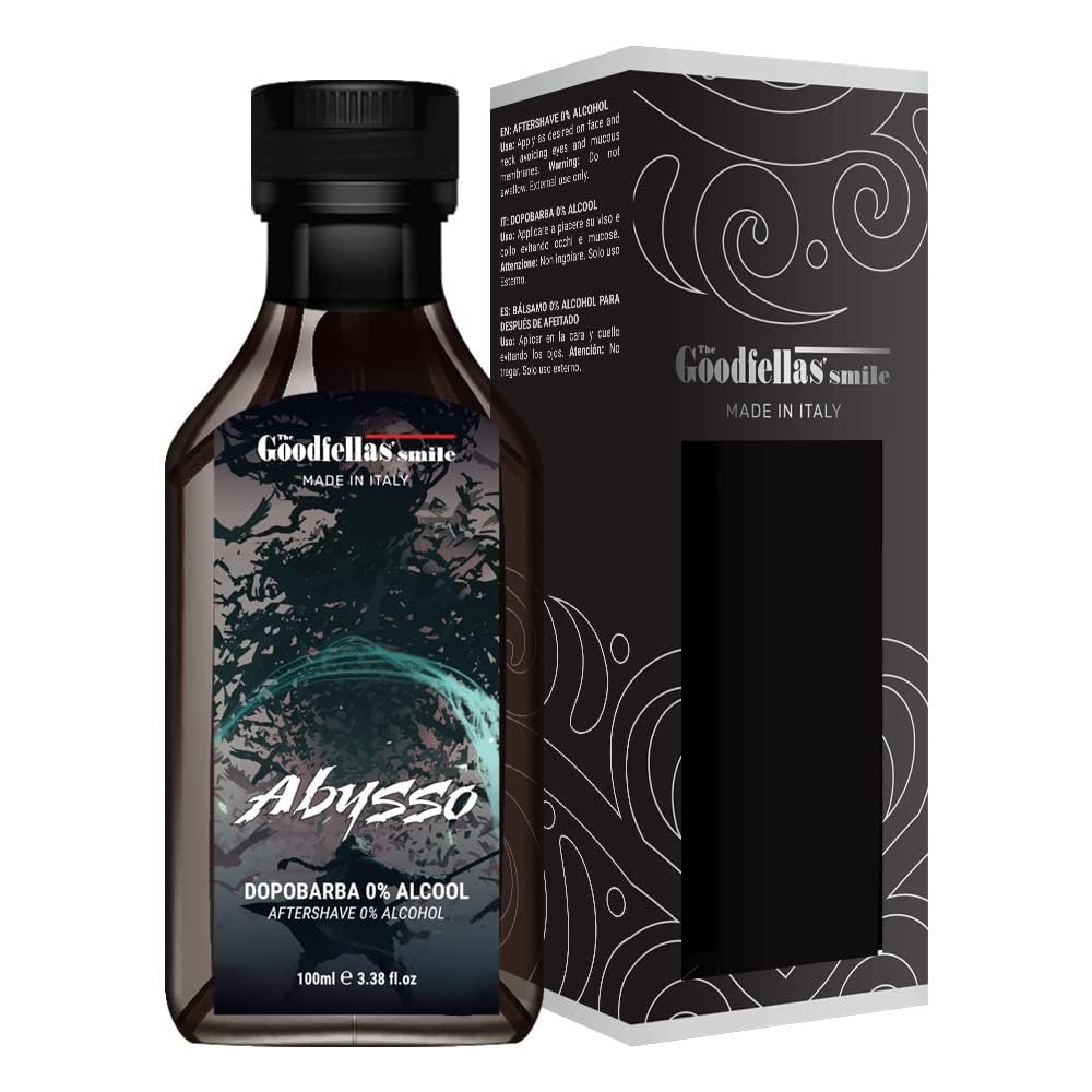 The Goodfellas' Smile Zero Alcohol After Shave Fluid - Abysso Scent 100ml | Soothing Post-Shave Care for Sensitive Skin | Perfect for Daily Grooming & Travel