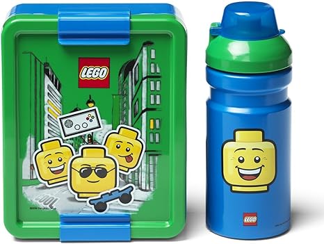 LEGO Lunch Set for Boys - Iconic Building Blocks Toy for Creative Play | Perfect for School, Home & Birthday Gifts