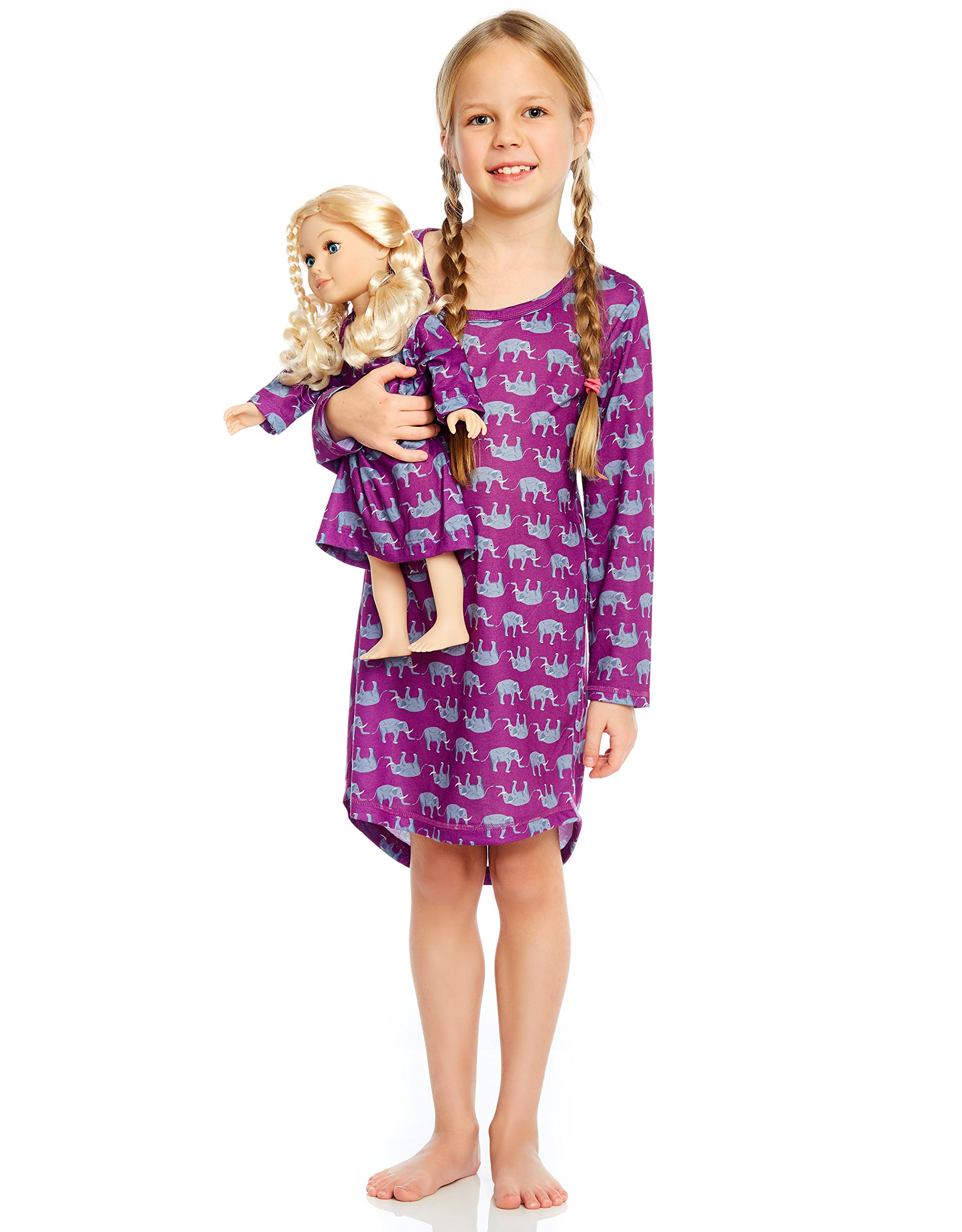 Unicorn Sleepwear for Girls 4-14 Years | Matching Doll Pajama Set for Bedtime