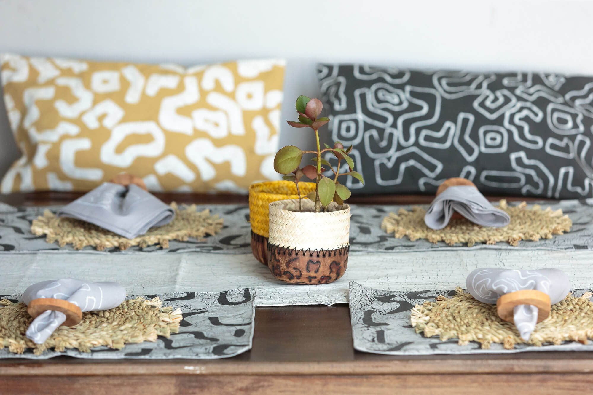 Original Light Taupe Kuba Filled Table Mats - Heat Resistant Dining Table Placemats for Home, Kitchen & Restaurant Use