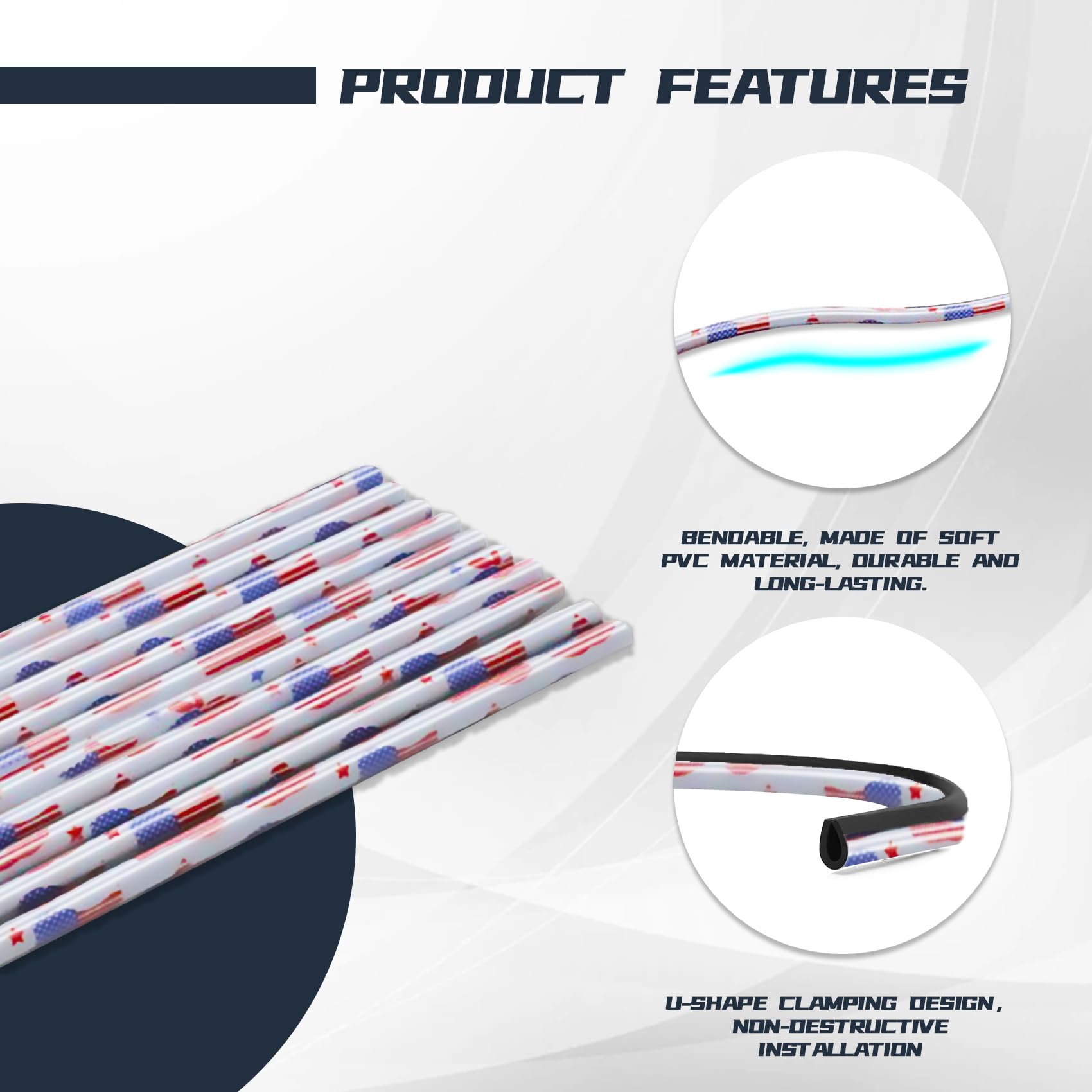 20PCS Universal Car Air Vent Trim Strips - Waterproof & Bendable AC Vent Outlet Decoration for DIY Car Interior Accessories - Perfect for Sedans, SUVs & Trucks