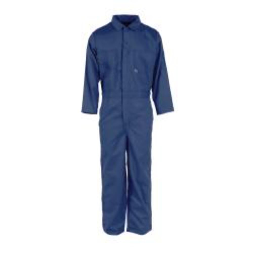 Neese VI9CA ComforTuff FR Cotton Indura Coverall - Flame Resistant Workwear - Extra Large (XL) Navy Blue - Ideal for Construction, Welding & Industrial Safety Work