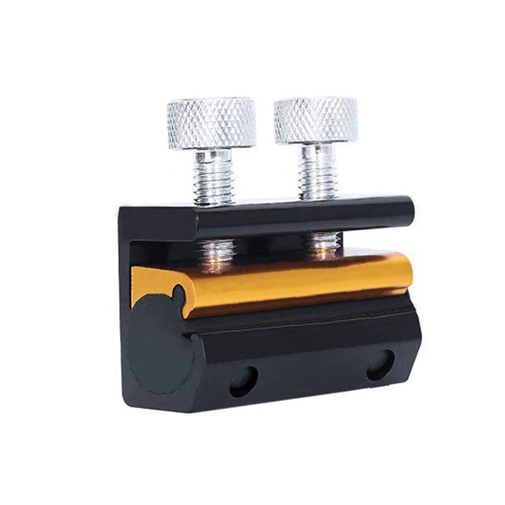 Universal Motorcycle Dual Cable Lube Tool - Aluminum Cable Oiler Lubricator for Motorcycle, Bike & Scooter (Black/Gold) - Perfect for Smooth Shifting & Brake Cable Maintenance