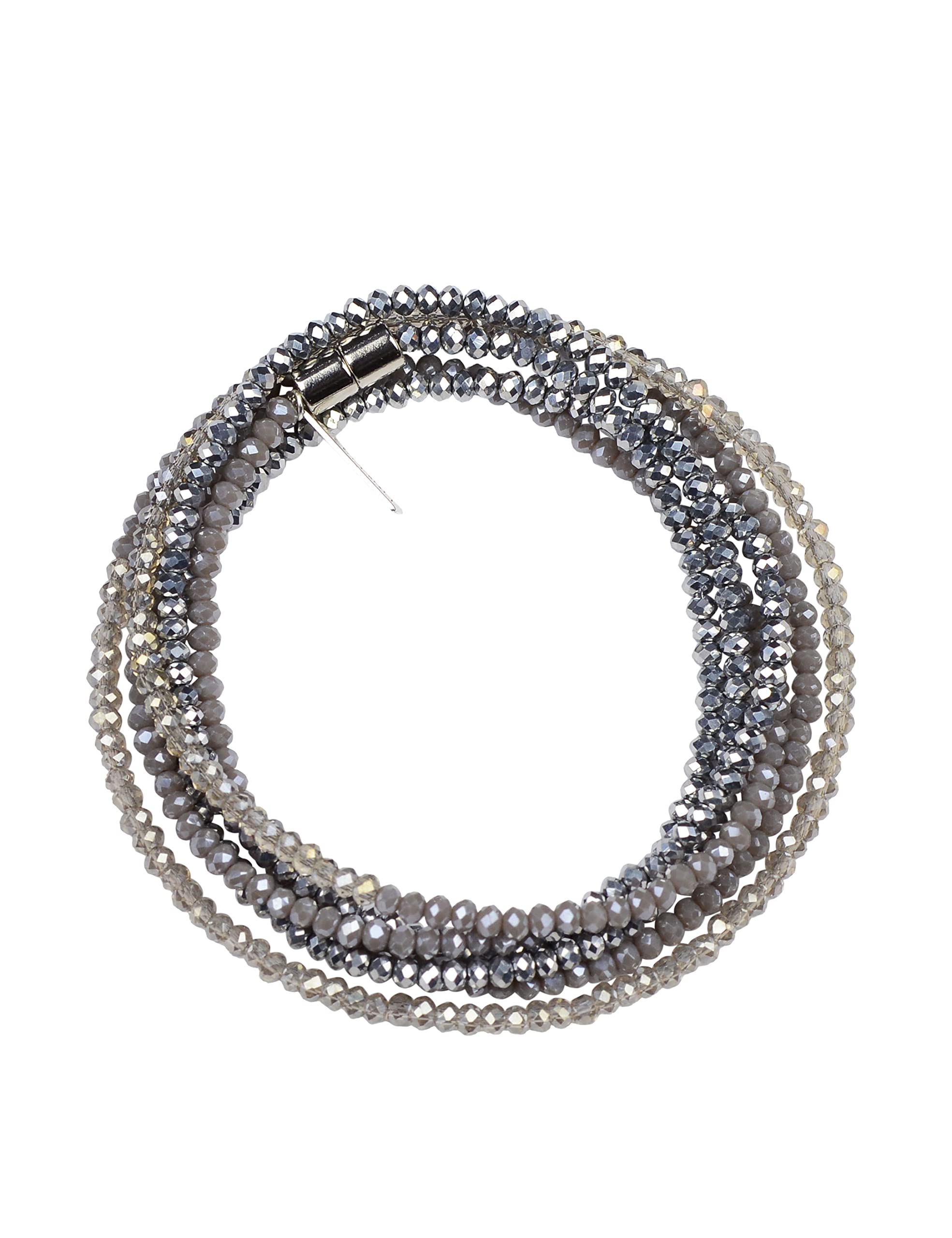 Handmade 2-in-1 Adjustable Necklace & Bracelet Set with Micro Cut Crystals - Elegant Layering Jewelry for Women - Perfect for Weddings, Date Nights & Everyday Wear
