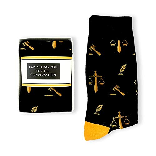 Funny Lawyer Socks for Men & Women - Novelty Law & Order Justice Gifts - Perfect for Graduation, Appreciation & Courtroom Humor - Ideal for Legal Professionals & Law Students