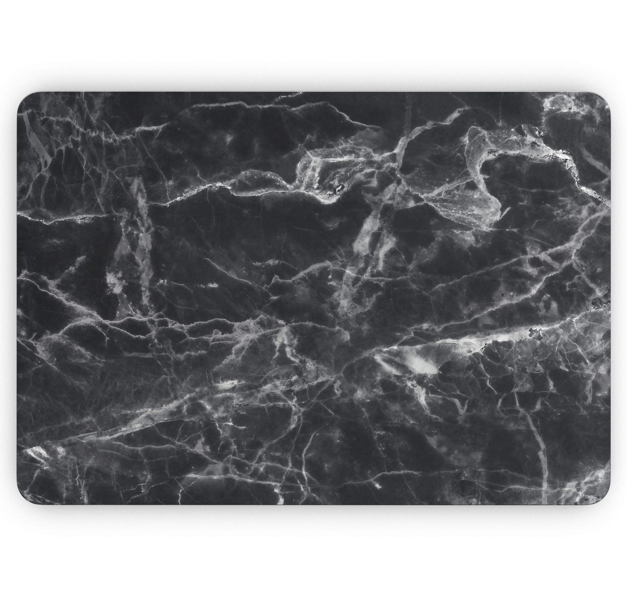 Premium Smooth Black Marble Vinyl Wrap - Scratch Resistant Full-Body Skin for MacBook Pro 16