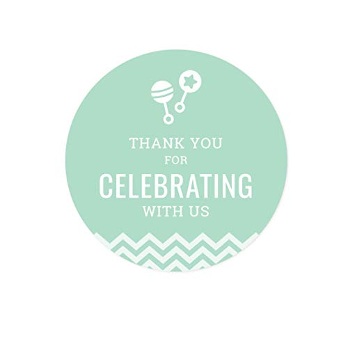 Label Round Thank You for Celebrating