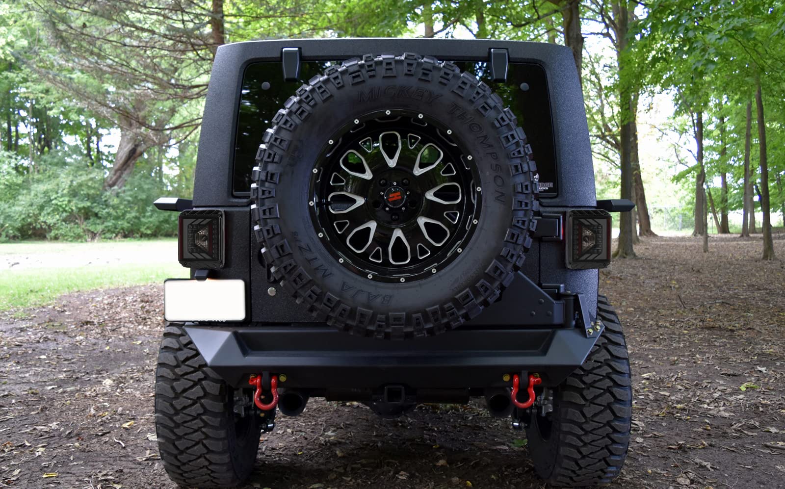 WOLFSTORM LED Tail Lights for 2007-2018 Jeep Wrangler JK/JKU - Black Smoke Lens Replacement Pair - Off-Road & Night Driving Safety Lights