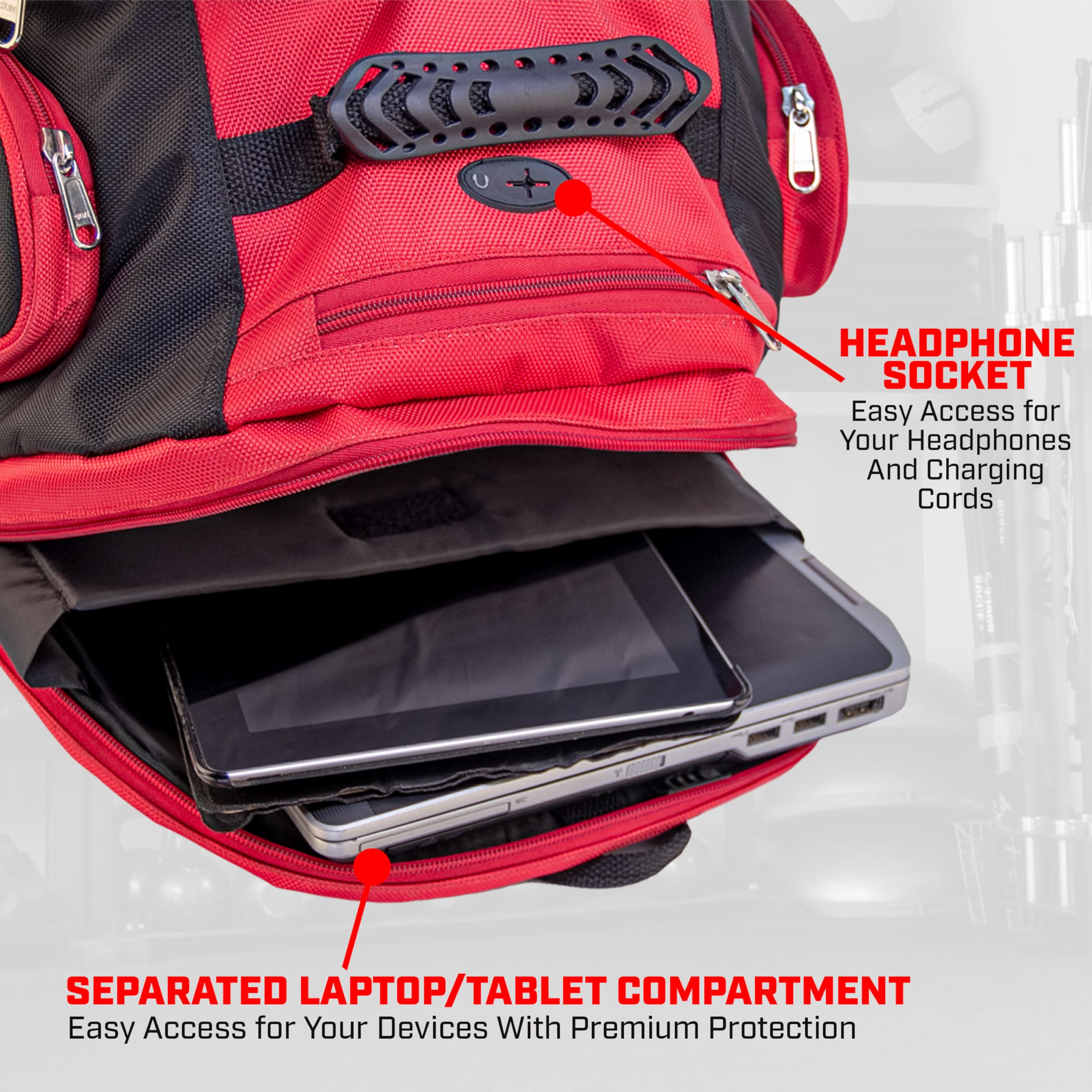 Revgear X-Large Gym Backpack for MMA, Boxing, Muay Thai & BJJ - Multi-Compartment Training Bag with Travel Locker | Perfect for Gym, Martial Arts Training & Sports Travel