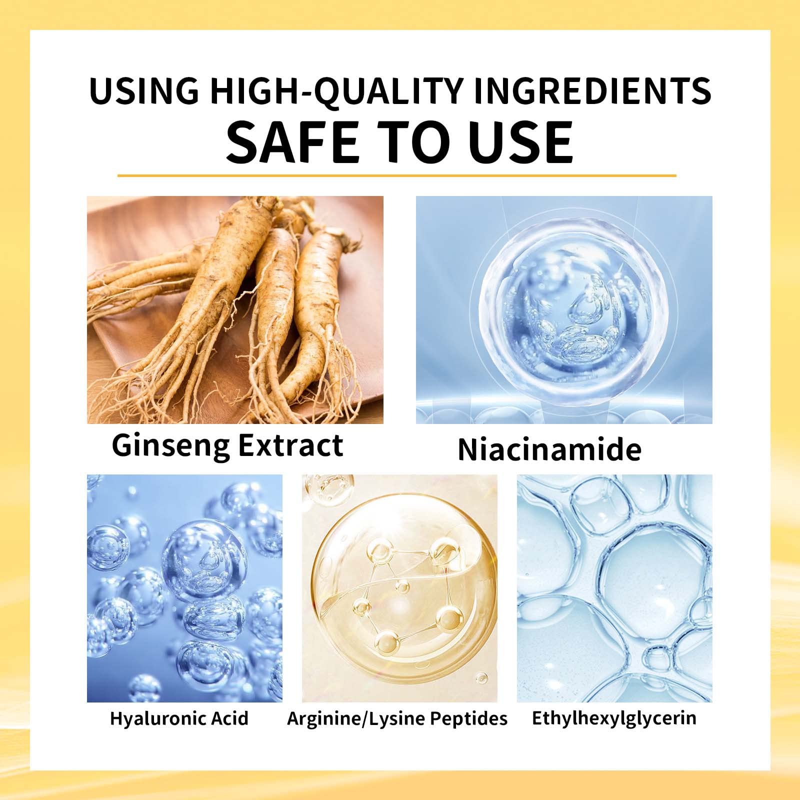 Premium Korean Ginseng Polypeptide Anti-Aging Face Serum - Gold Essence for Wrinkle Reduction, Skin Tightening & Fine Line Treatment | Rejuvenating Facial Care for Sagging Skin | Day & Night Moisturizing Skincare Routine