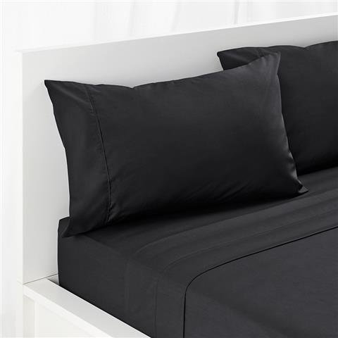 Breathable 100% Cotton Twin XL Sheet Set - Cooling Jersey Knit Bed Sheets for Dorm, Hospital & Split King Beds - Ultra Soft with Deep Pockets - Black Bedding for Comfortable Sleep & Hot Sleepers