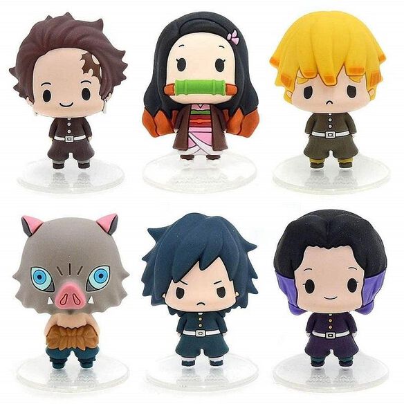 Demon Slayer Chokorin Mascot Figure Blind Box Collection - Anime Merchandise Gift for Fans, Home Decor & Office Display
