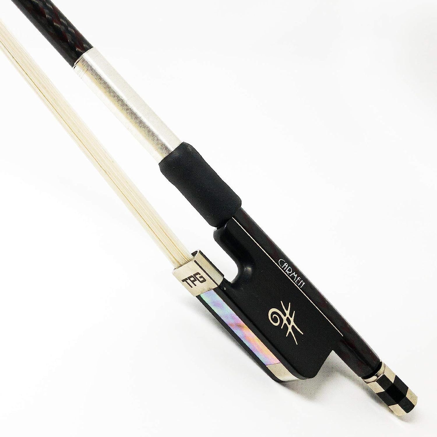 The Piano Guys Carbon Fiber Cello Bow - 1/2 Size with Ebony Frog & Premium Horsehair | Professional Grade for Students & Performers | Perfect for Classical, Jazz & Solo Performances