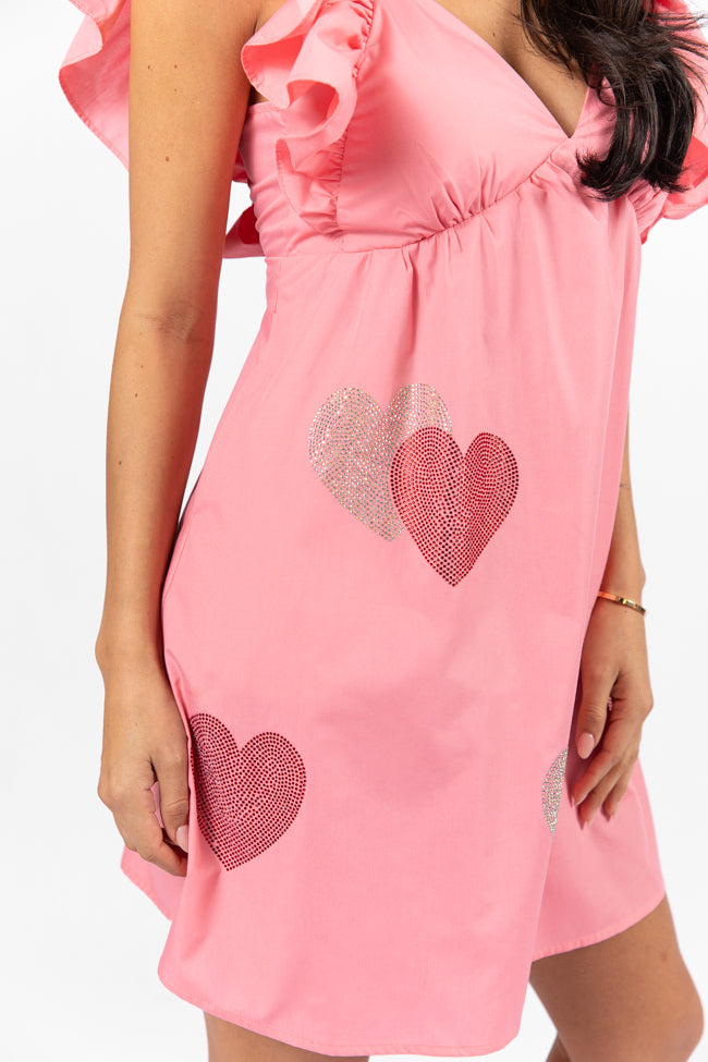 Heart and Soul Pink Babydoll Dress - Women's Lace Nightgown & Sleepwear for Valentine's Day, Bridal Shower, Honeymoon & Romantic Nights