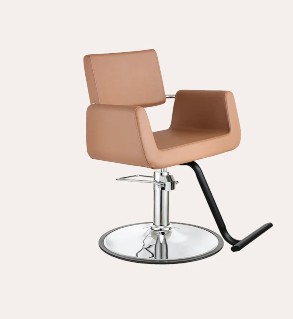 Professional Salon Chair with Ergonomic Design - Hydraulic Lift & 360° Swivel for Hair Styling, Barber & Beauty Salon Use