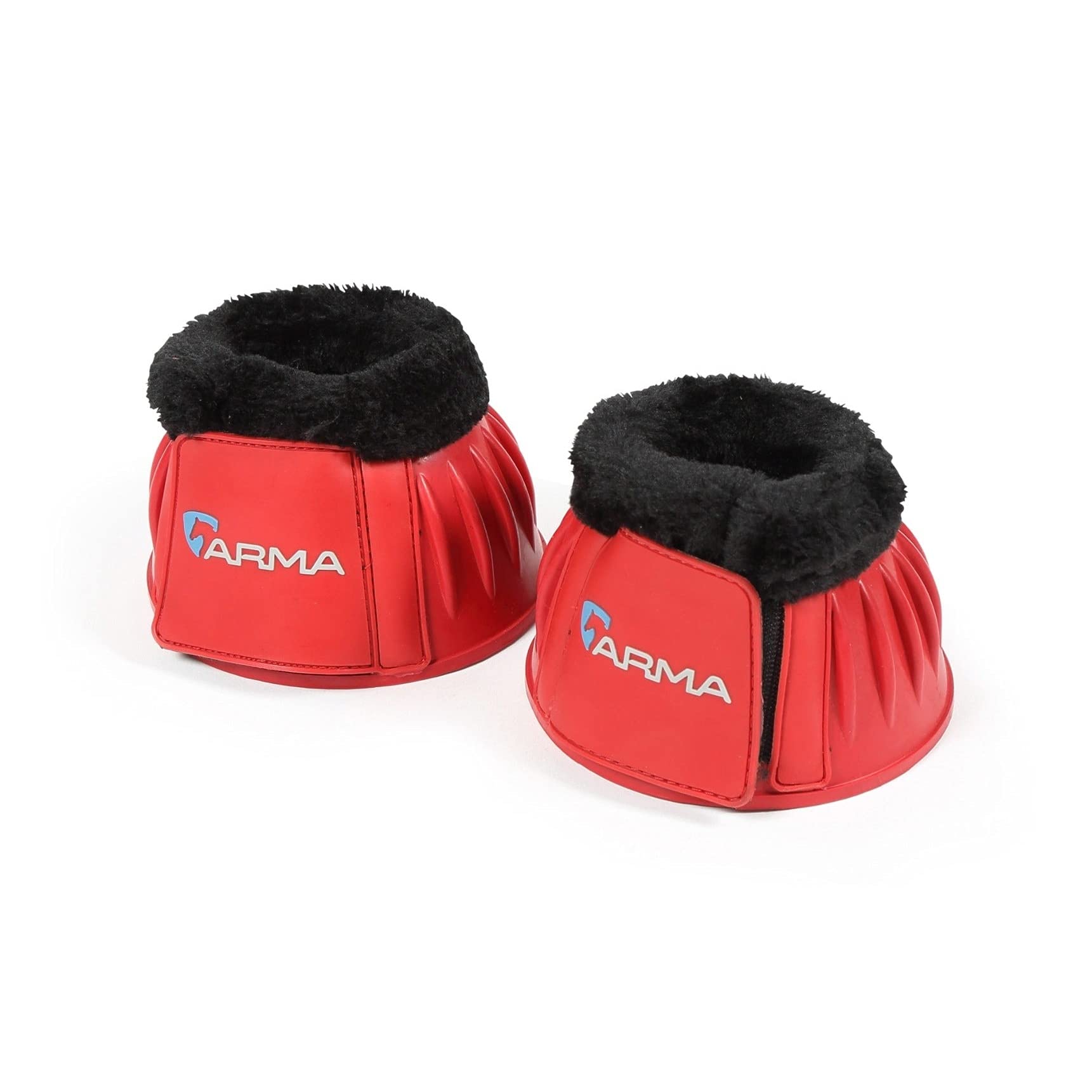 Shires ARMA Fleece Trim Bell Boots for Horses - Durable & Comfortable Horse Boots for Riding, Training & Stable Protection