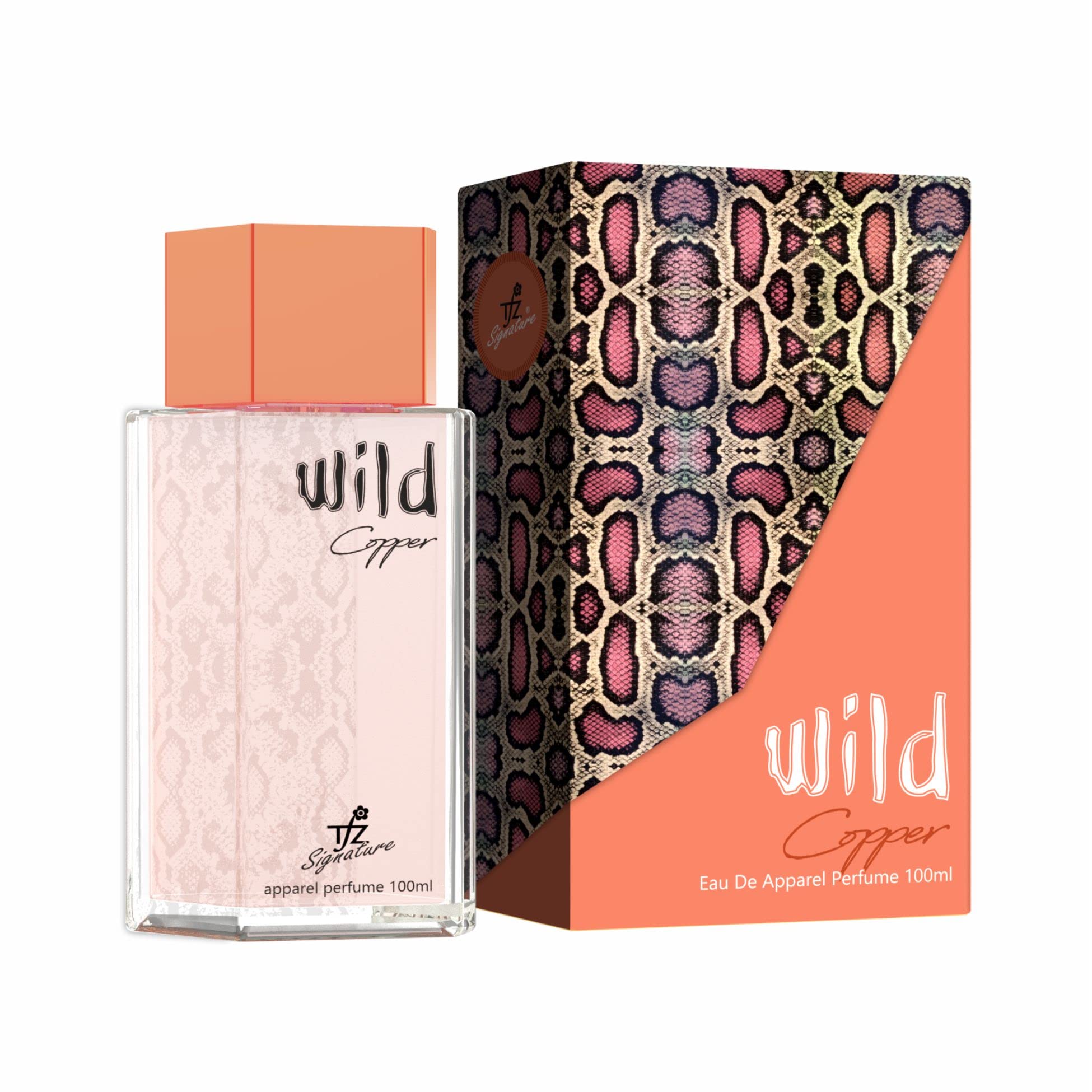 TFZ Wild Copper Perfume Spray for Women & Men - Long Lasting Eau De Parfum - Luxury Fragrance for Date Night, Office & Special Occasions
