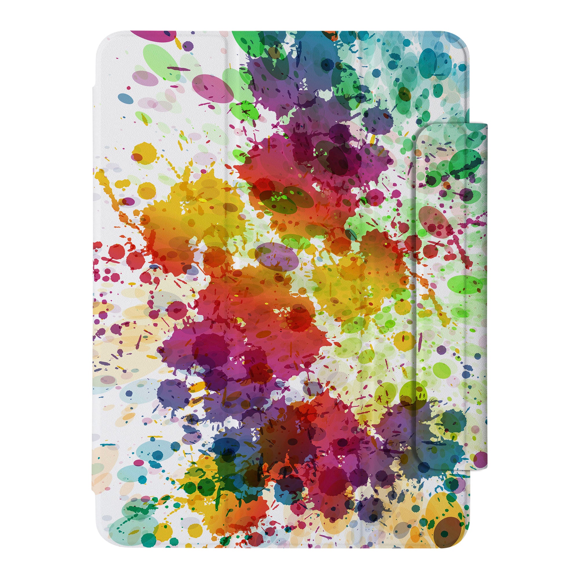 iPad SlimFit Case with Abstract Watercolor Splash Design - Ultra Thin Protective Cover for iPad Air/Pro, Perfect for Work, Travel & Everyday Use