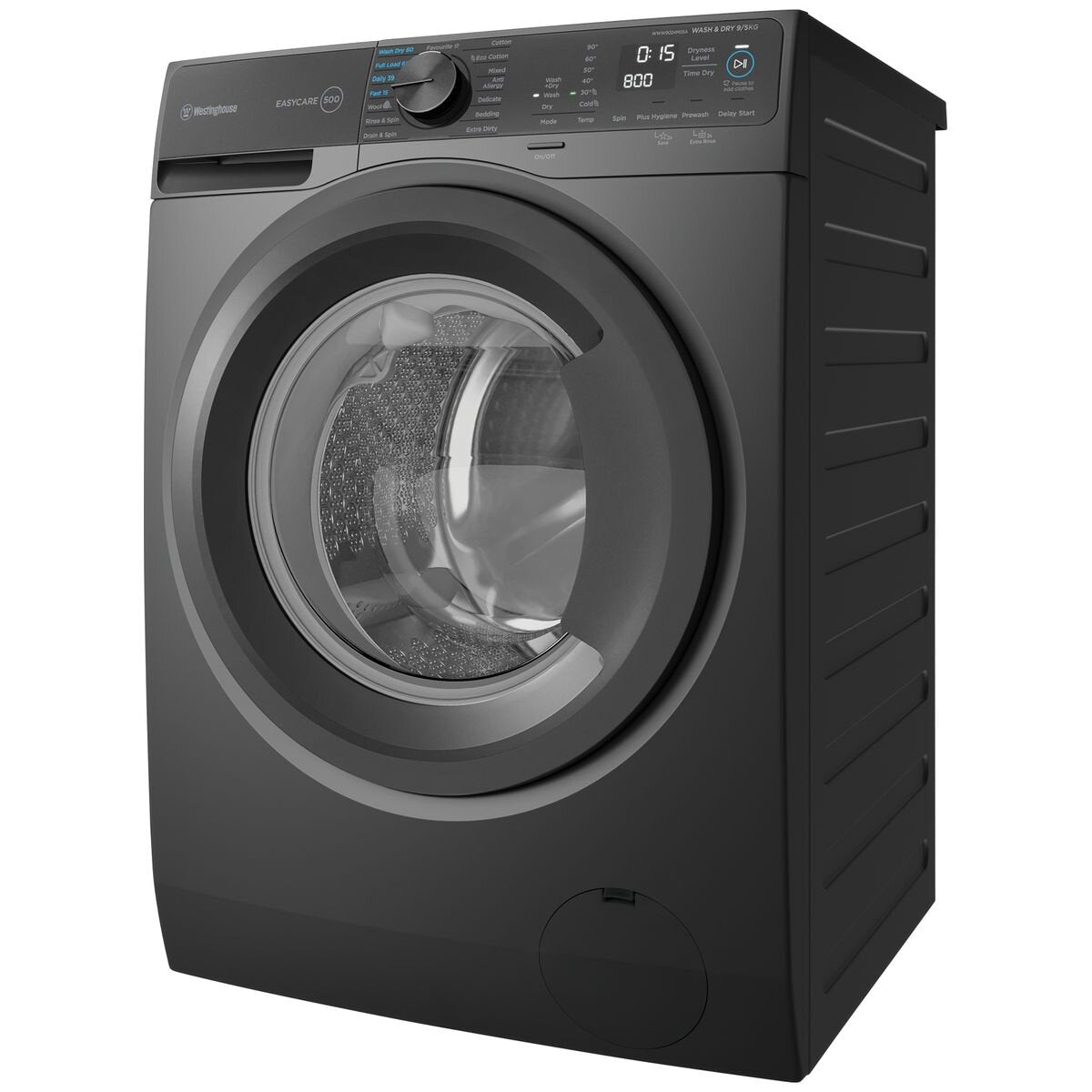 Westinghouse 9kg Front Load Washing Machine with EasyCare Technology - Energy Efficient, Quiet Operation (Model WWF9024M5SA) - Perfect for Apartments, Small Homes & Laundry Rooms