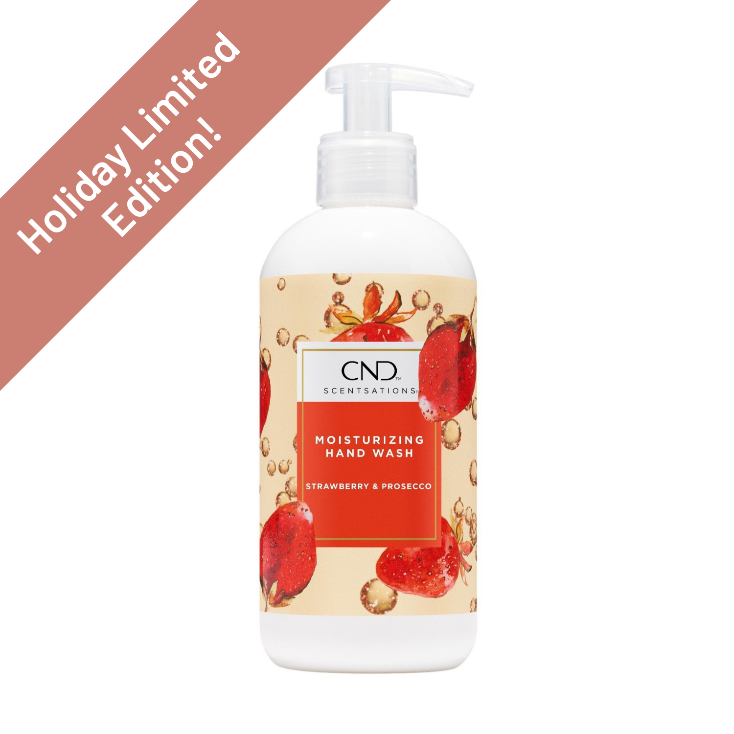 CND Scentsations Moisturizing Hand Wash, 13 fl oz - Gentle Cleansing with Vitamin E for Soft Skin | Perfect for Bathroom, Kitchen & Office Use