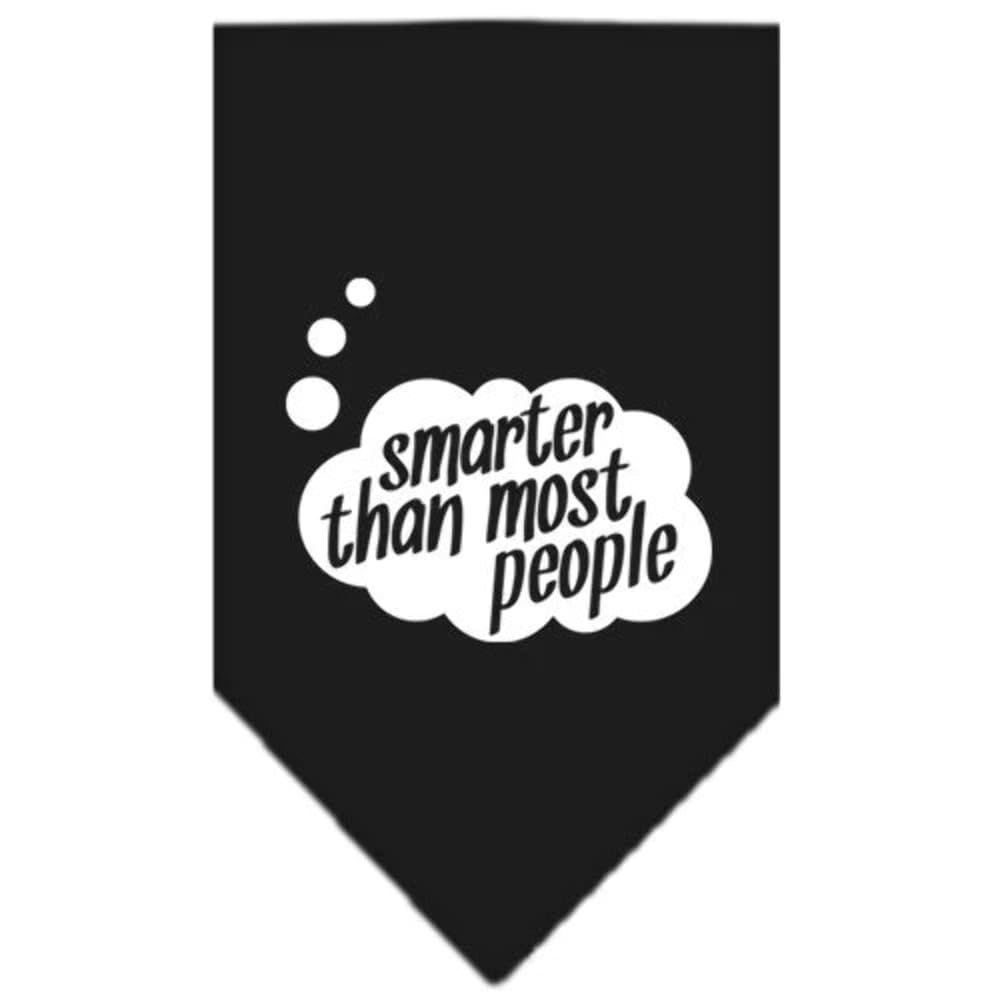 Funny Dog Bandana - 'Smarter Than Most People' Purple Pet Bandana for Small Dogs | Perfect for Pet Parties, Photo Shoots & Everyday Wear