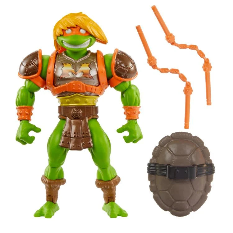 Masters of the Universe Origins Turtles of Grayskull Michelangelo Action Figure - Collectible Toy for Fans & Kids | Perfect for Display, Play & TMNT Collections