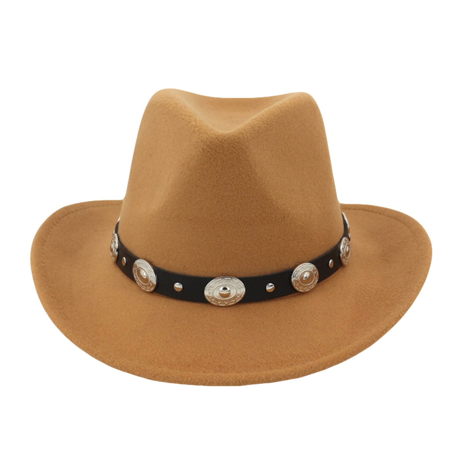 Stylish Men's & Women's Cowboy Hat - Summer Western Sun Hat with Wide Brim, Solid Color Design for UV Protection - Perfect for Rodeo, Outdoor Adventures, and Country Music Festivals