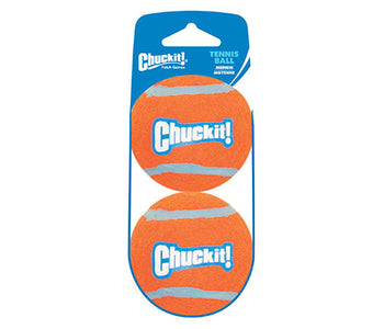 ChuckIt! Small Tennis Balls for Dogs - 2 Pack Durable Fetch Toys for Outdoor Play, Training & Exercise - Perfect for Small to Medium Breeds